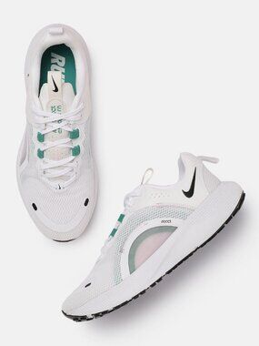 Nike Women's White Neptune Green React Escape Run 2 Running Shoes Size 8.5
